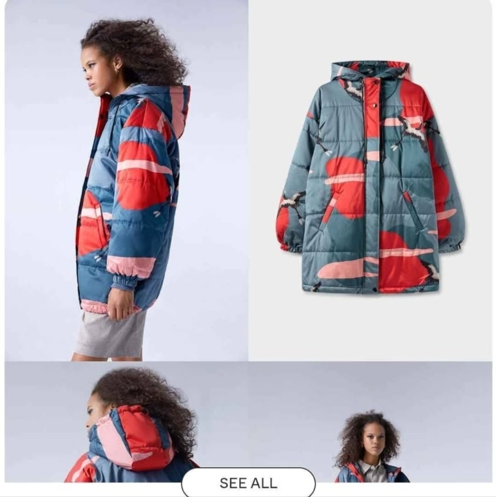 New - Silk Laundry - Waterproof Colorful Women's Puffer Jacket